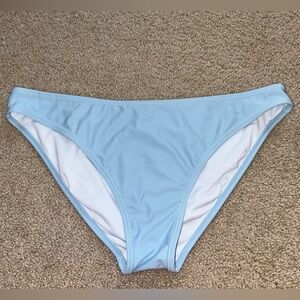 Ladies Light Blue Swim Bottom with lining Sz Large